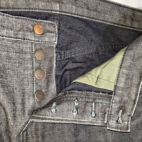 Crate "The Sally" Denim Jeans Selvedge Slim Fit Gray 32 X 32 Made in USA - Picture 11 of 12